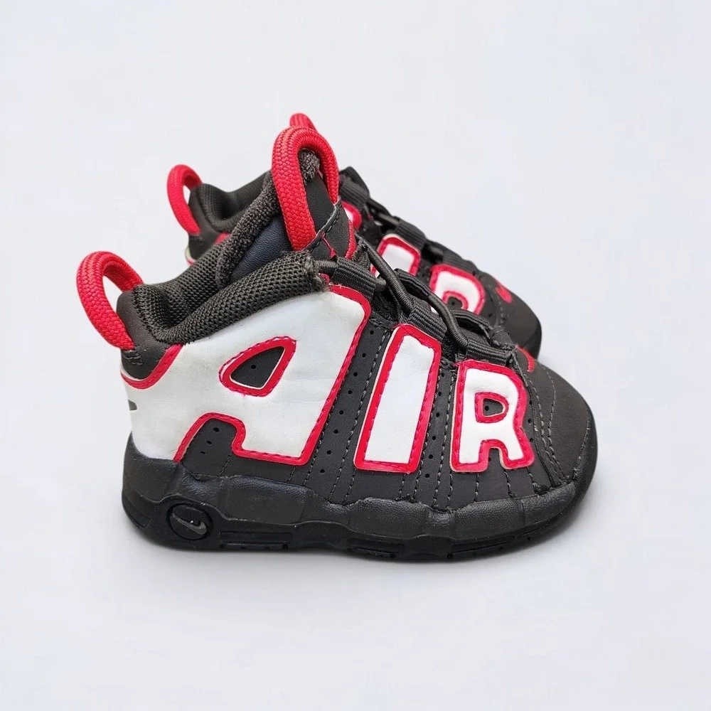 Nike Air More Uptempo Toddler Size 4C Shoes Sneakers Gray Ash White DH9722-200